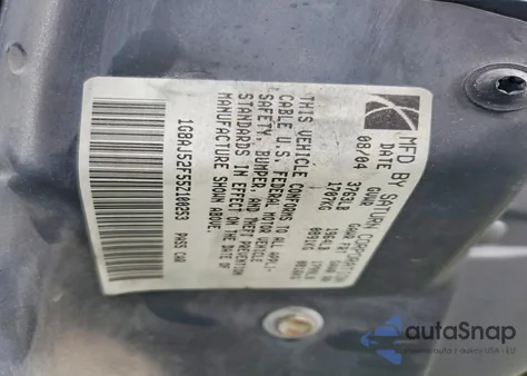 2005 Saturn Ion Level 2 z USA, uszkodzony, nr VIN 1G8AJ52F55Z100253